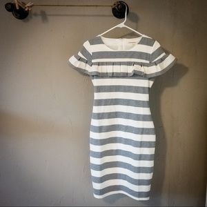 Jessakae Thick Striped Ruffled Dress